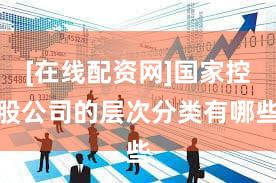 [在线配资网]国家控股公司的层次分类有哪些