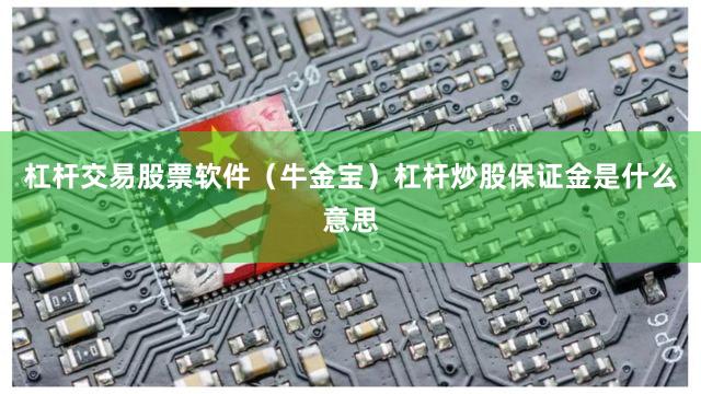 杠杆交易股票软件（牛金宝）杠杆炒股保证金是什么意思